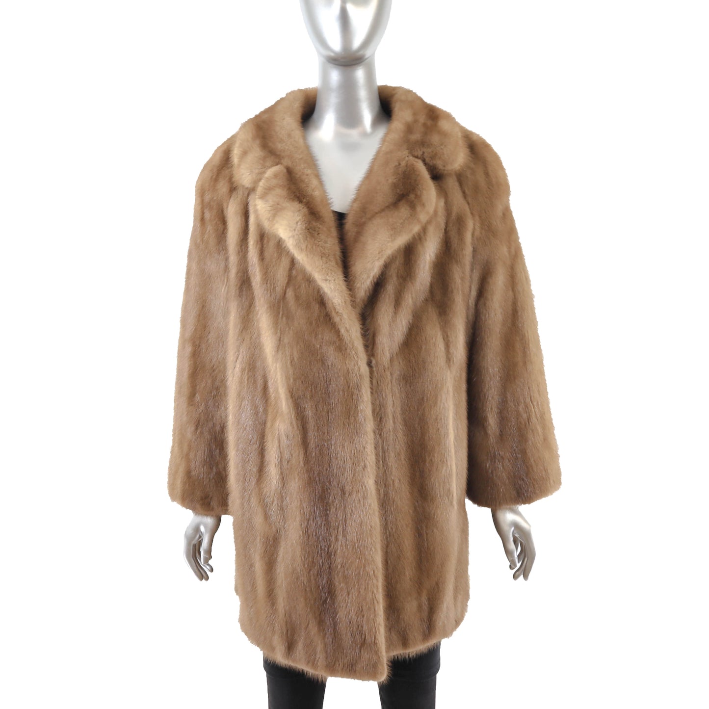 Light Brown Mink Jacket- Size L