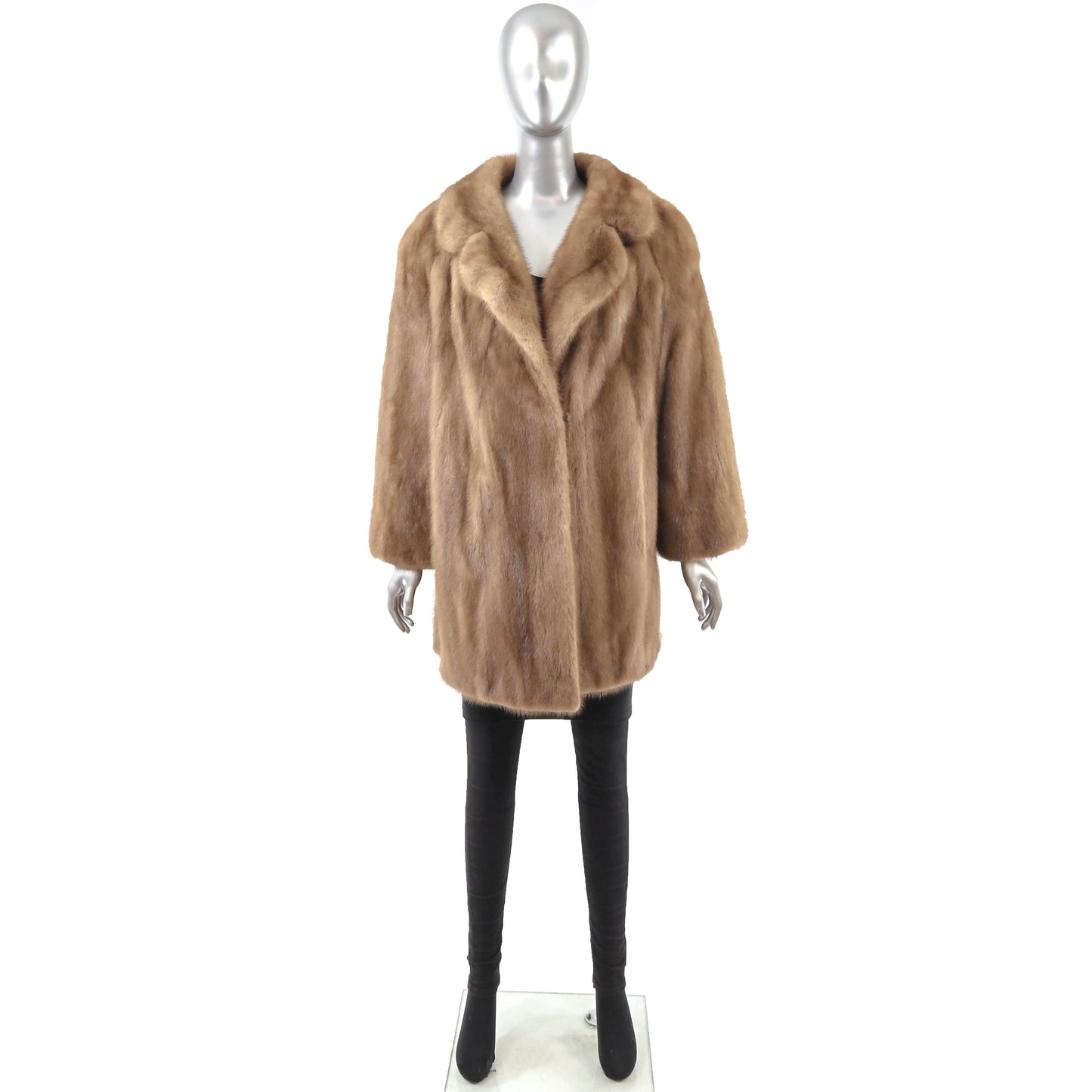 Light Brown Mink Jacket- Size L