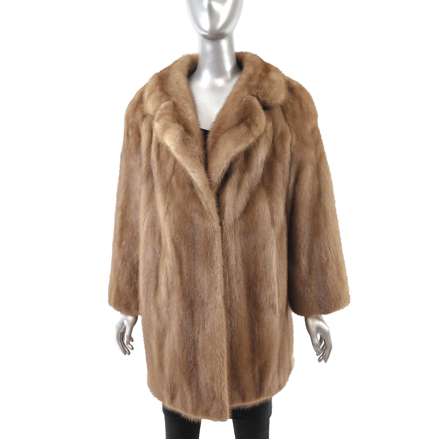 Light Brown Mink Jacket- Size L