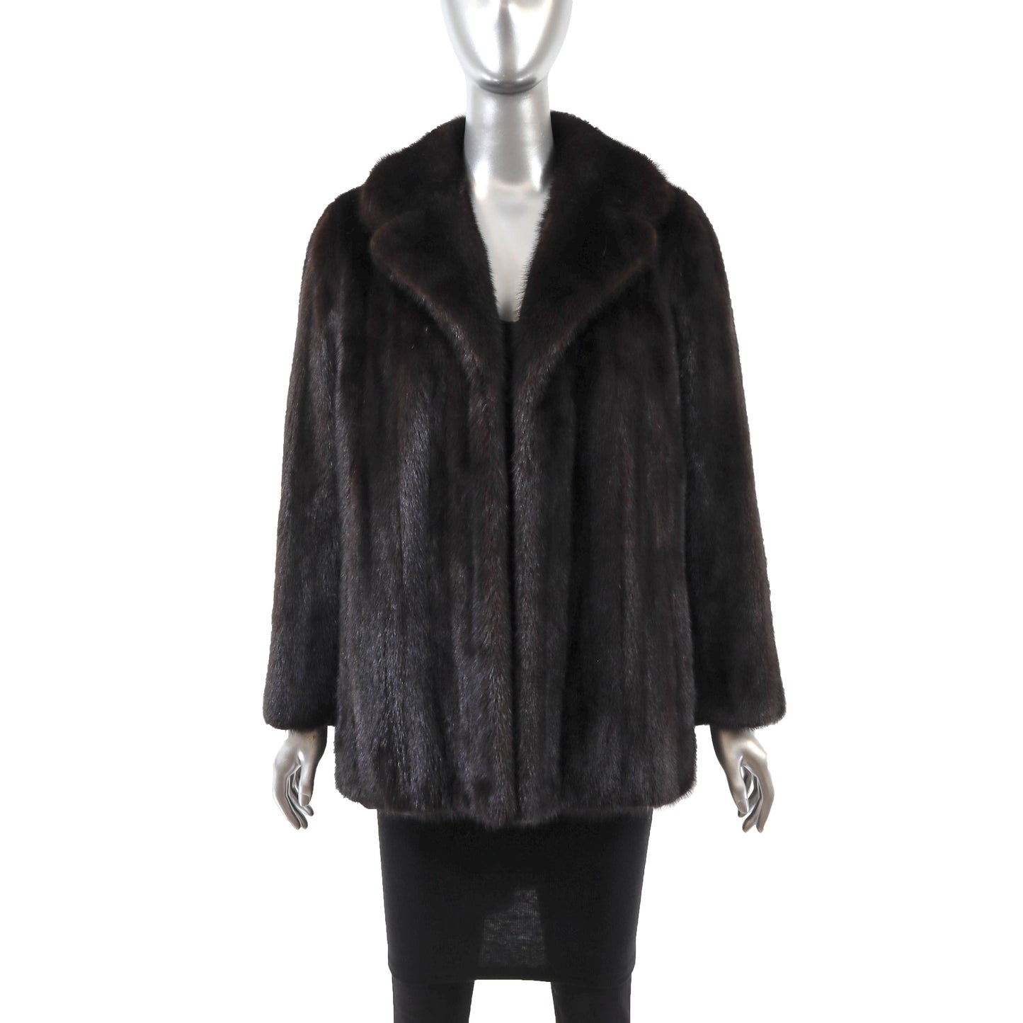 Dark Brown Mink Jacket- Size M