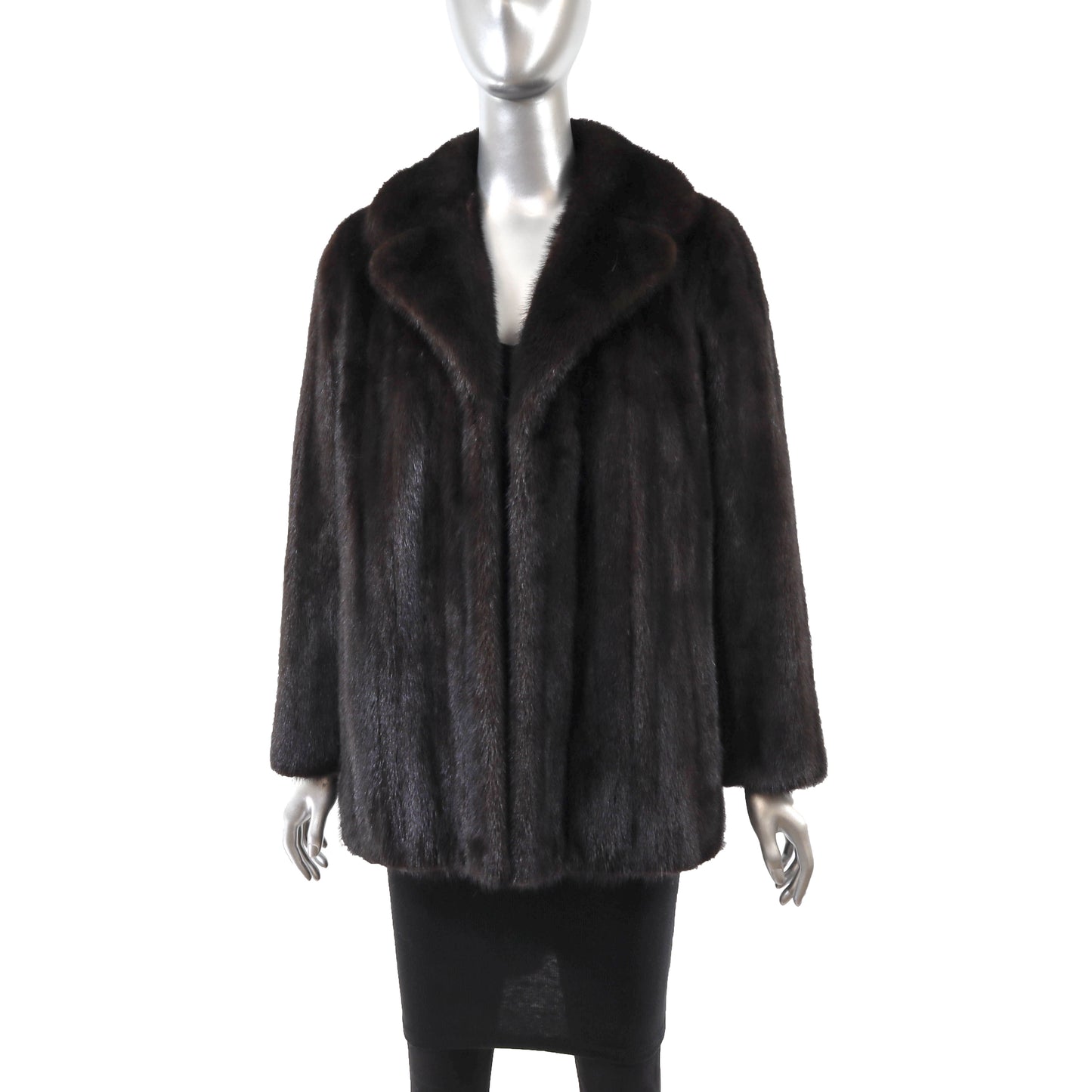 Dark Brown Mink Jacket- Size M