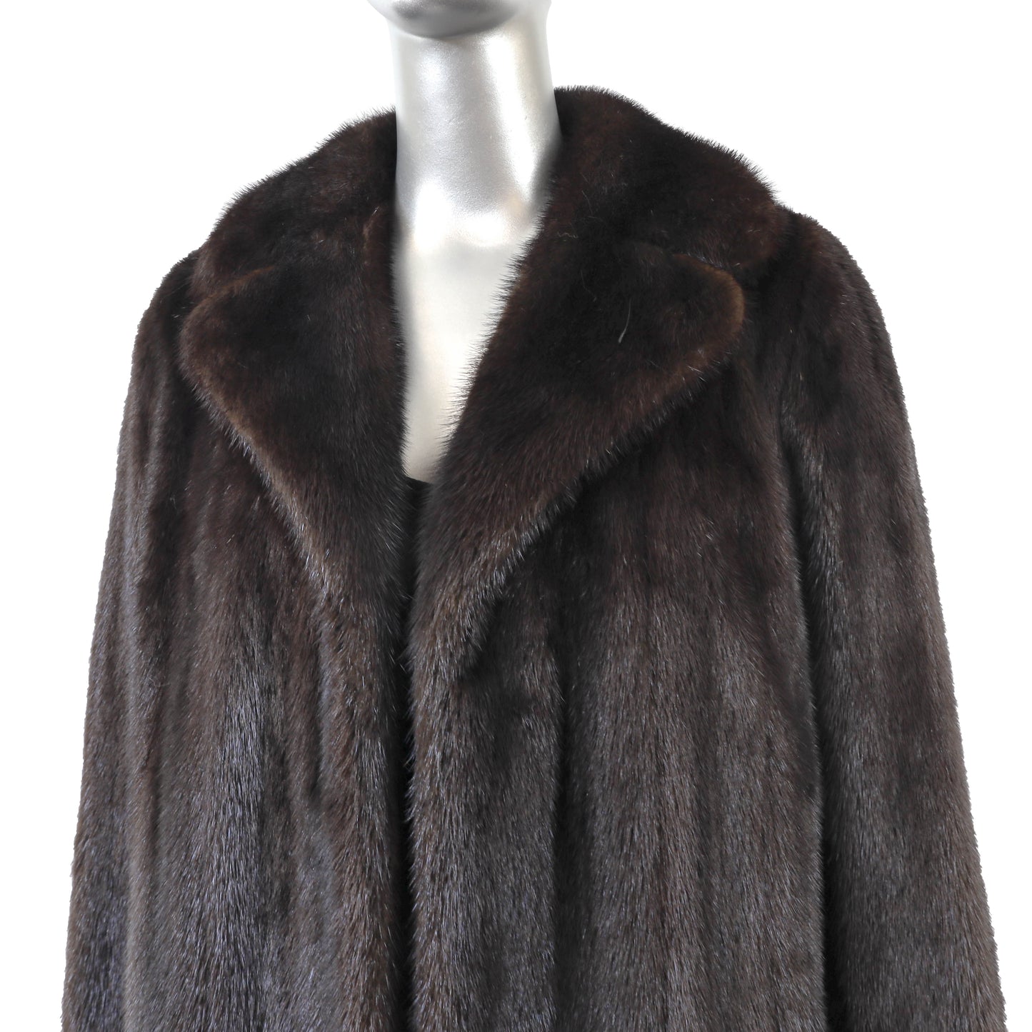 Dark Brown Mink Jacket- Size M