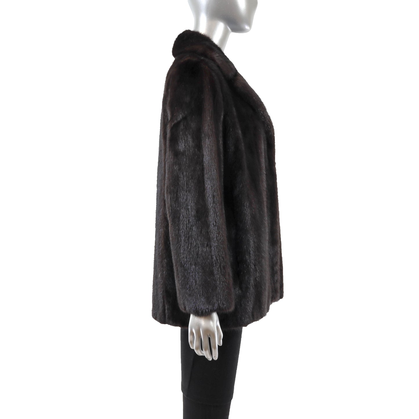 Dark Brown Mink Jacket- Size M