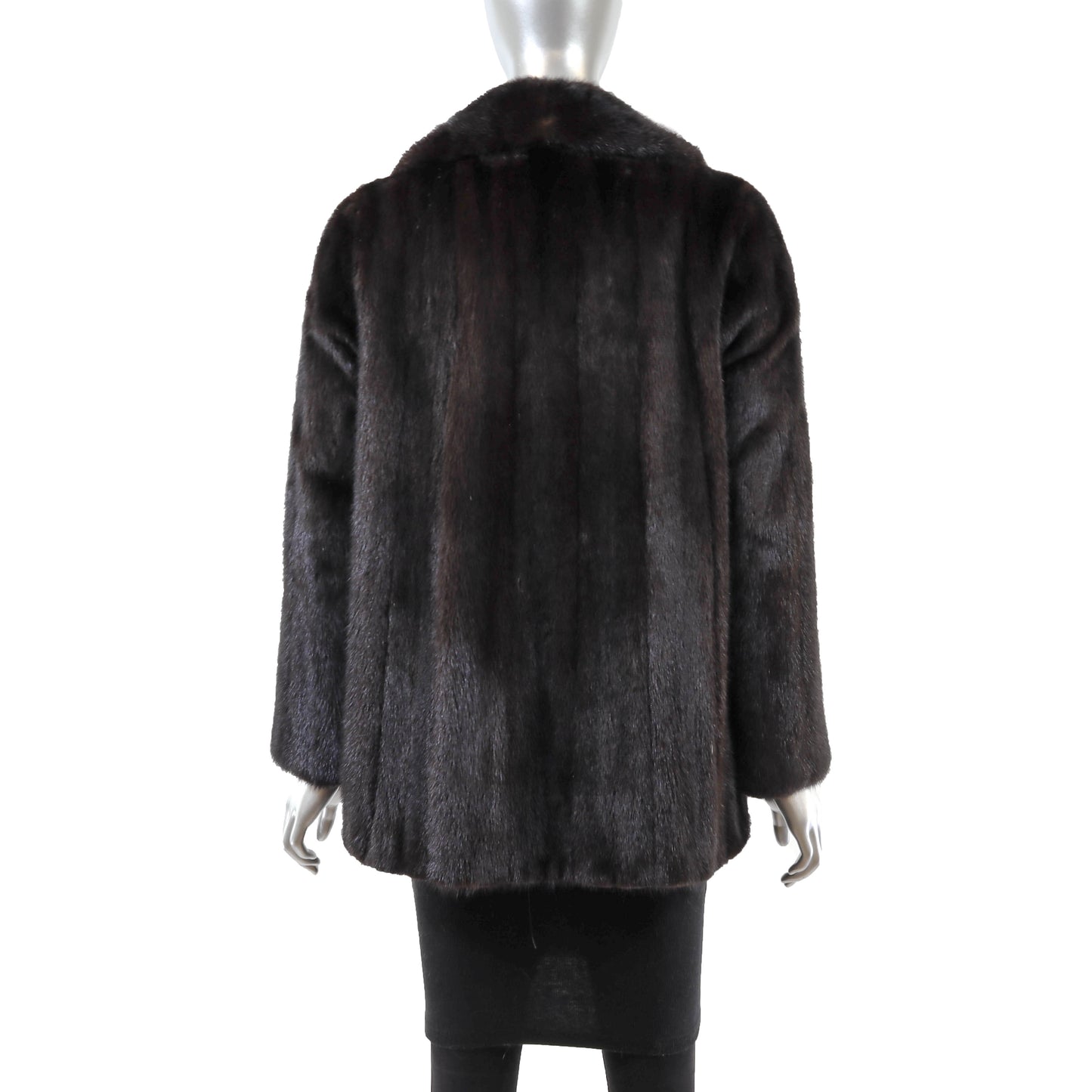 Dark Brown Mink Jacket- Size M