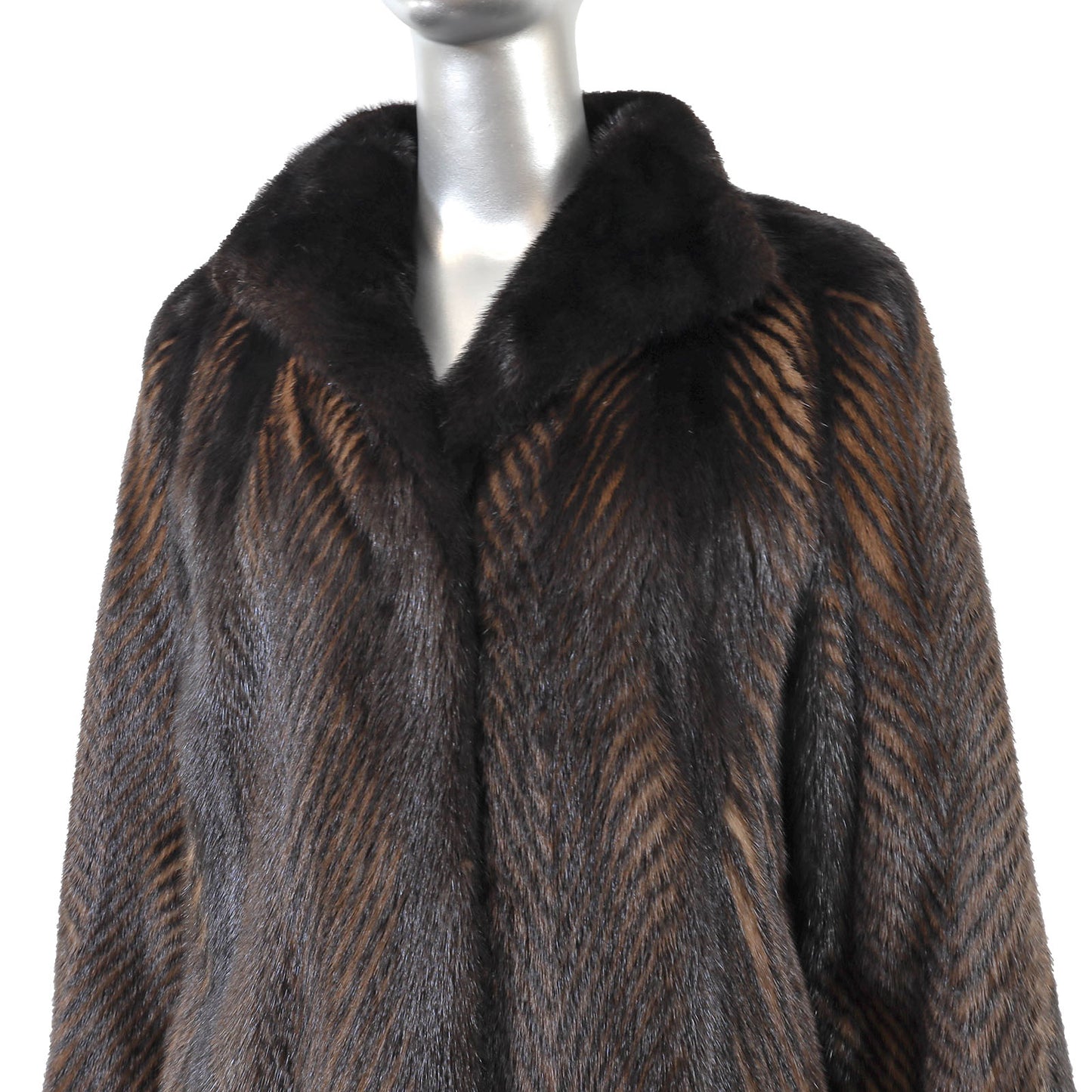 Brown Mink Jacket- Size M