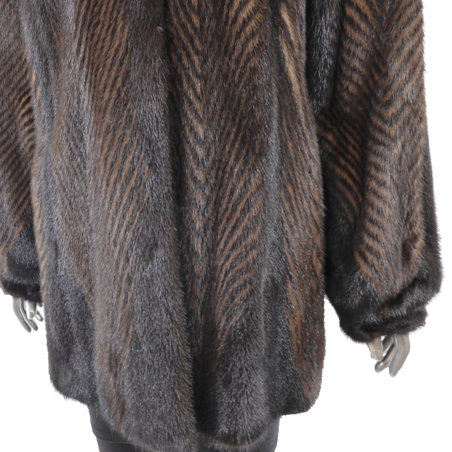Brown Mink Jacket- Size M