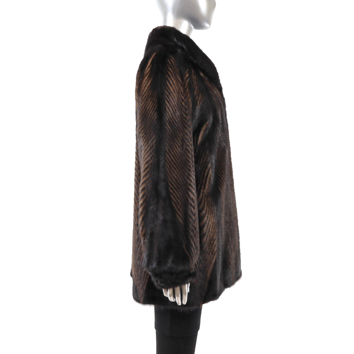 Brown Mink Jacket- Size M