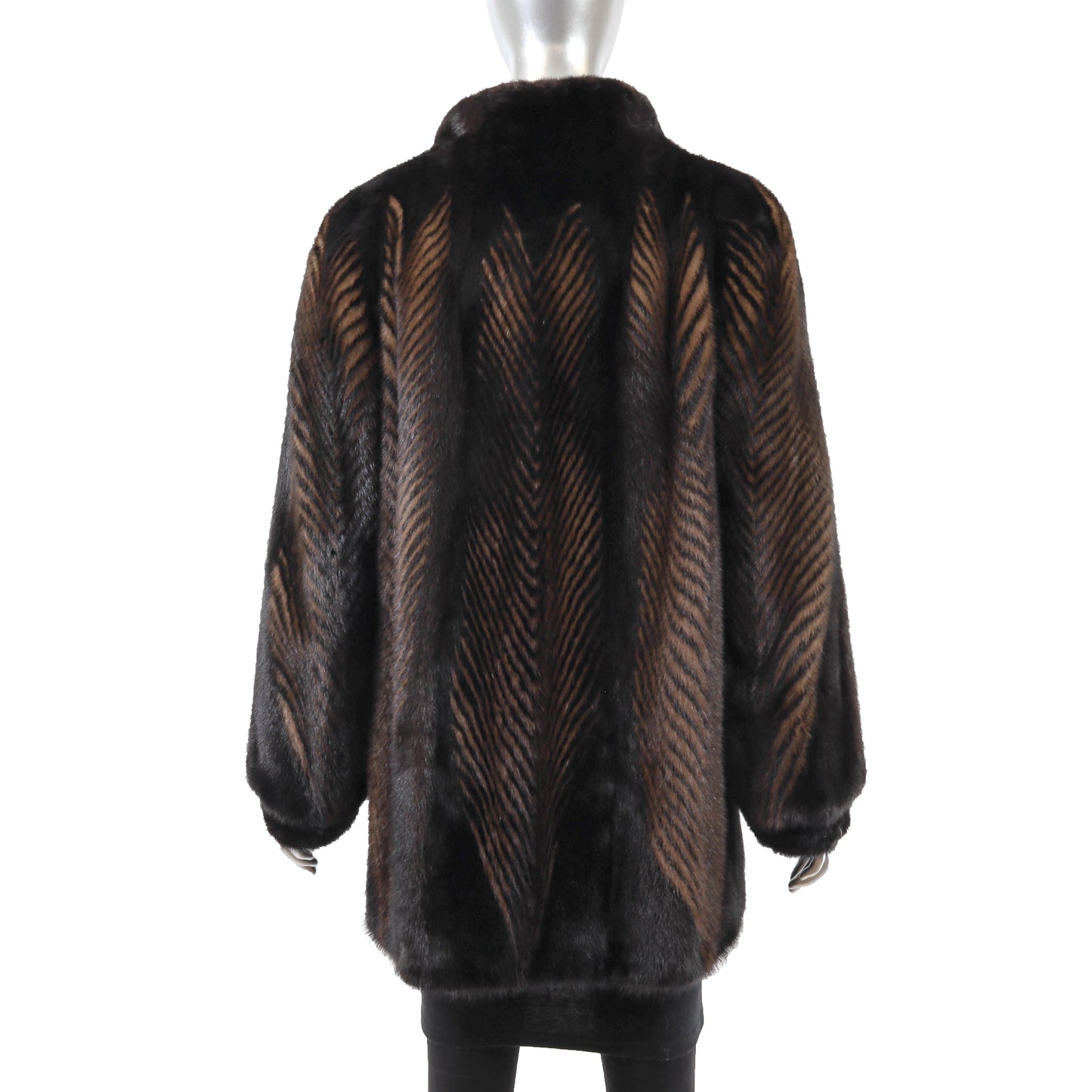 Brown Mink Jacket- Size M