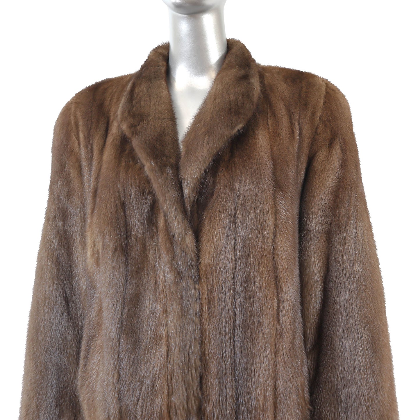 Brown Mink Jacket- Size M