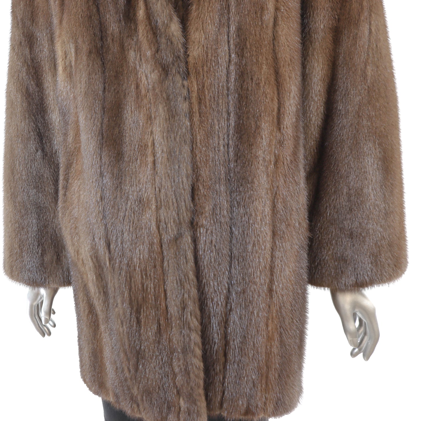 Brown Mink Jacket- Size M