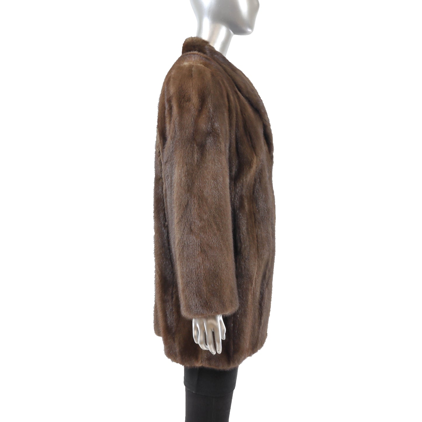 Brown Mink Jacket- Size M