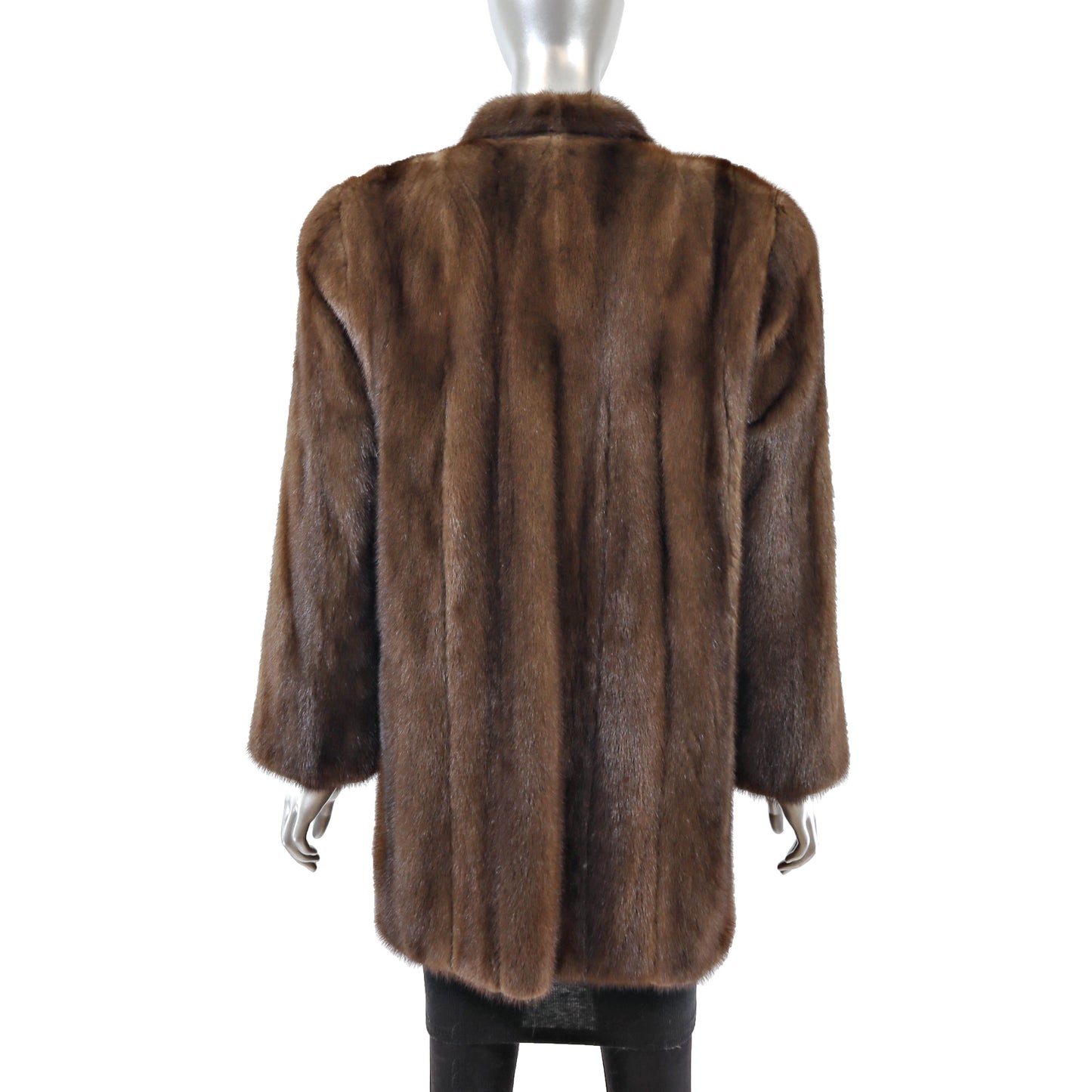 Brown Mink Jacket- Size M