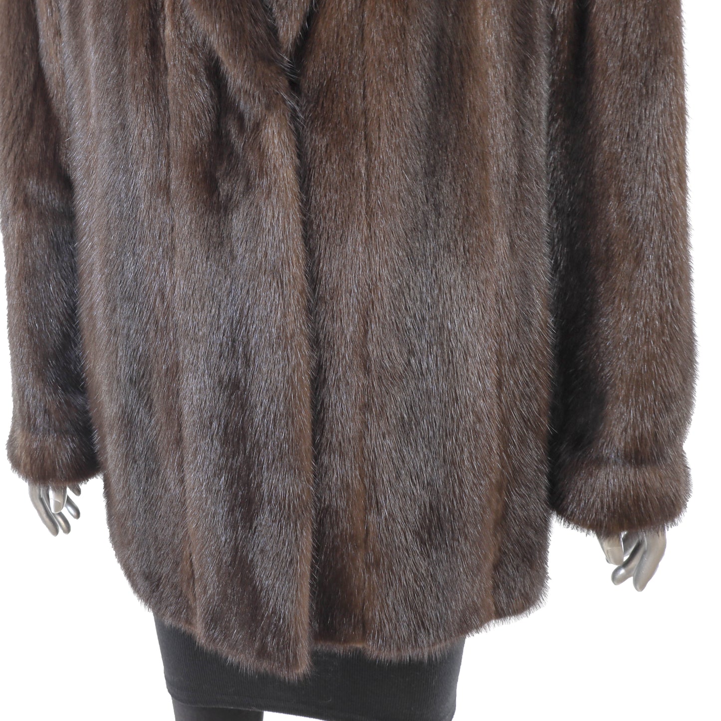 Brown Mink Jacket- Size L