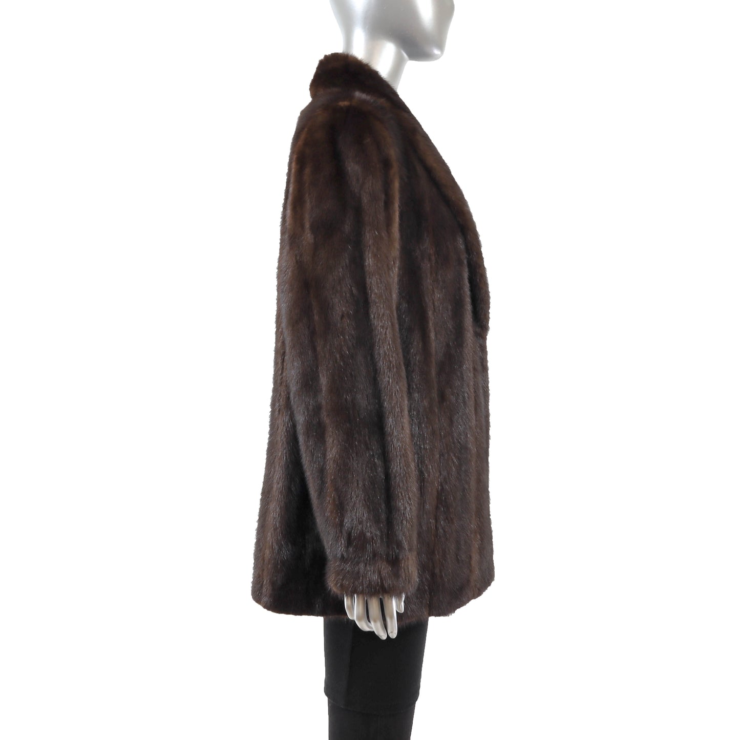 Brown Mink Jacket- Size L