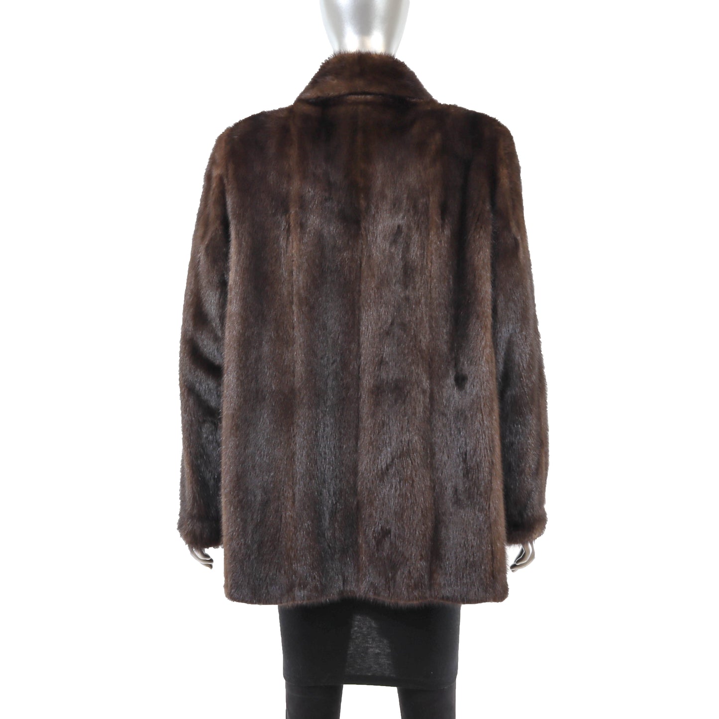 Brown Mink Jacket- Size L