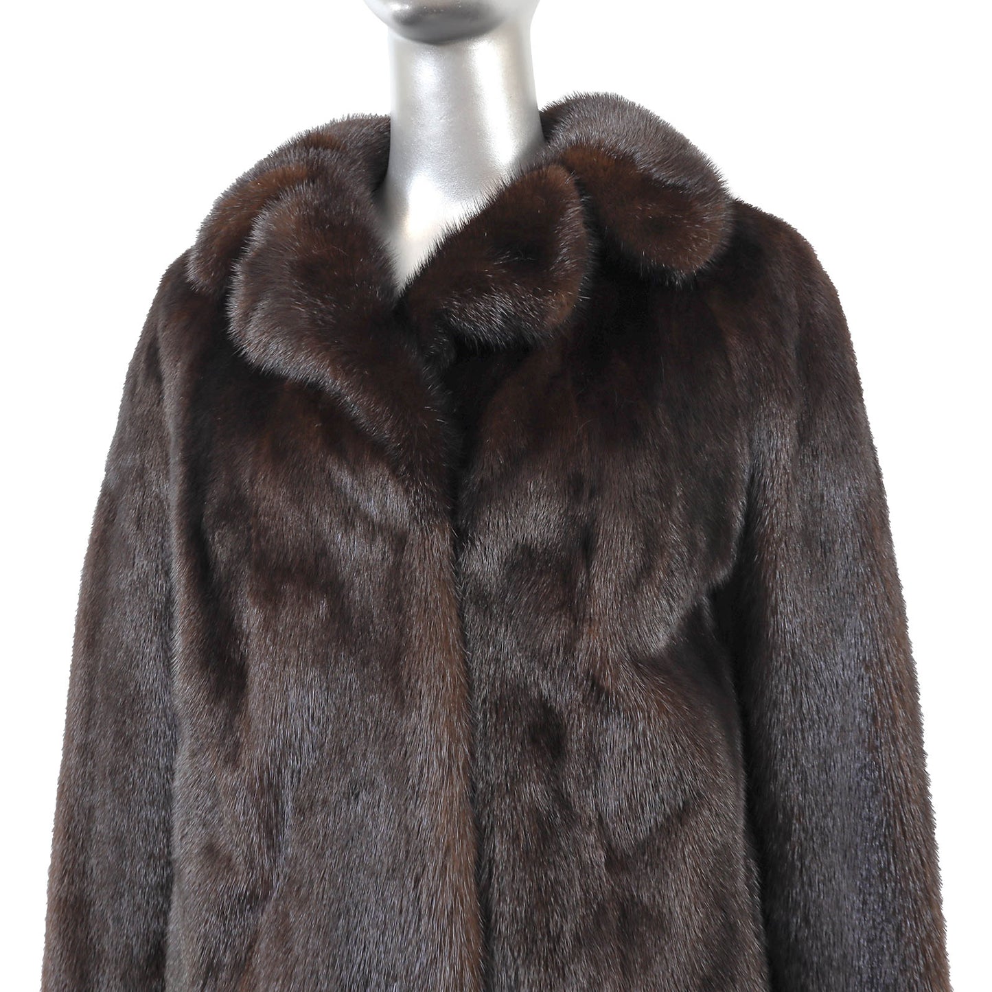 Brown Mink Jacket- Size M
