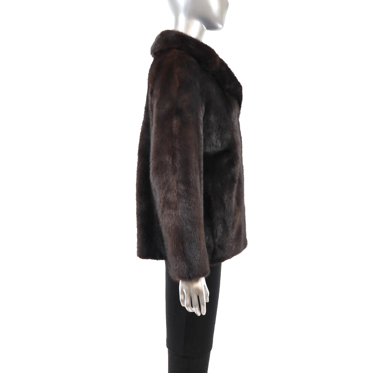 Brown Mink Jacket- Size M