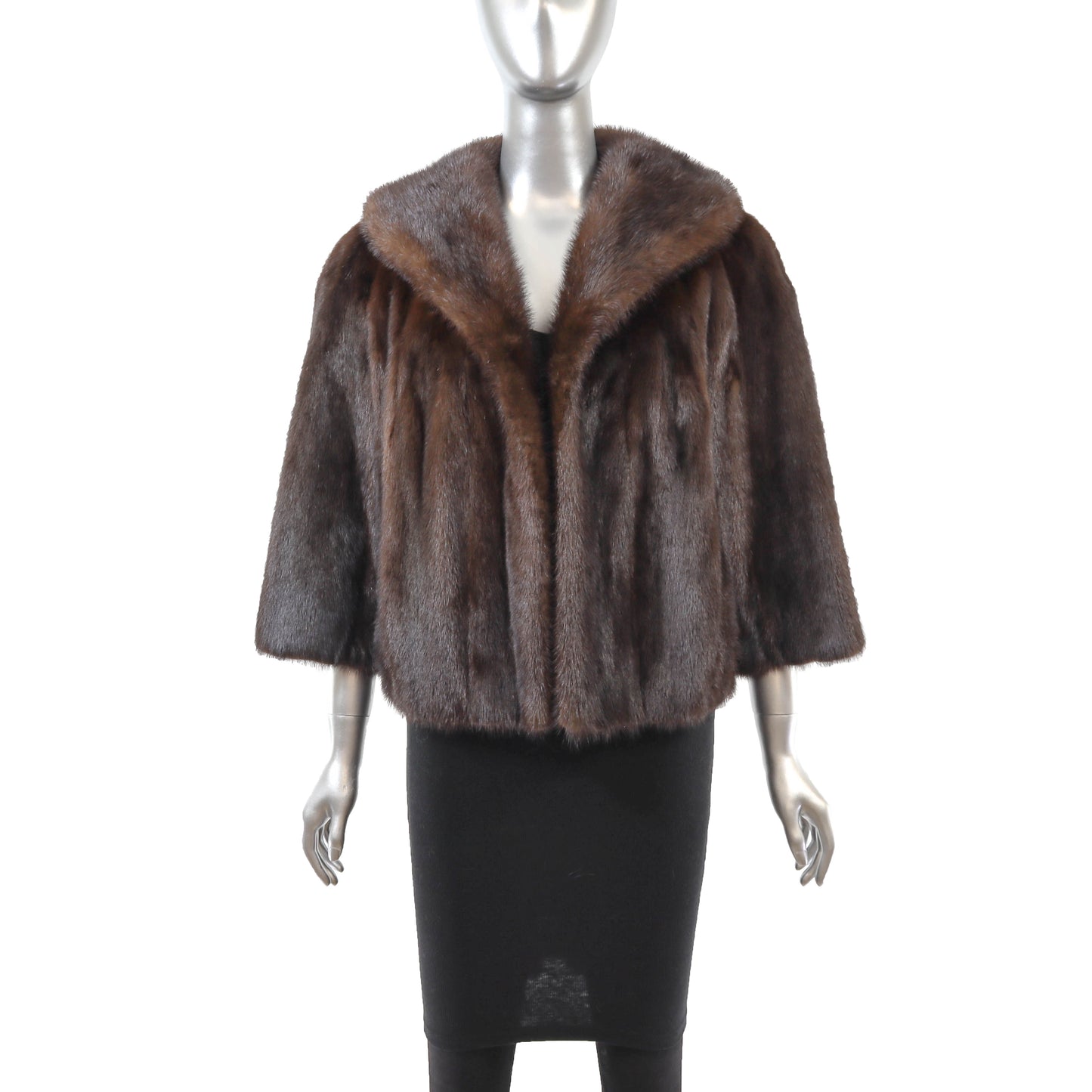 Brown Mink Jacket- Size M