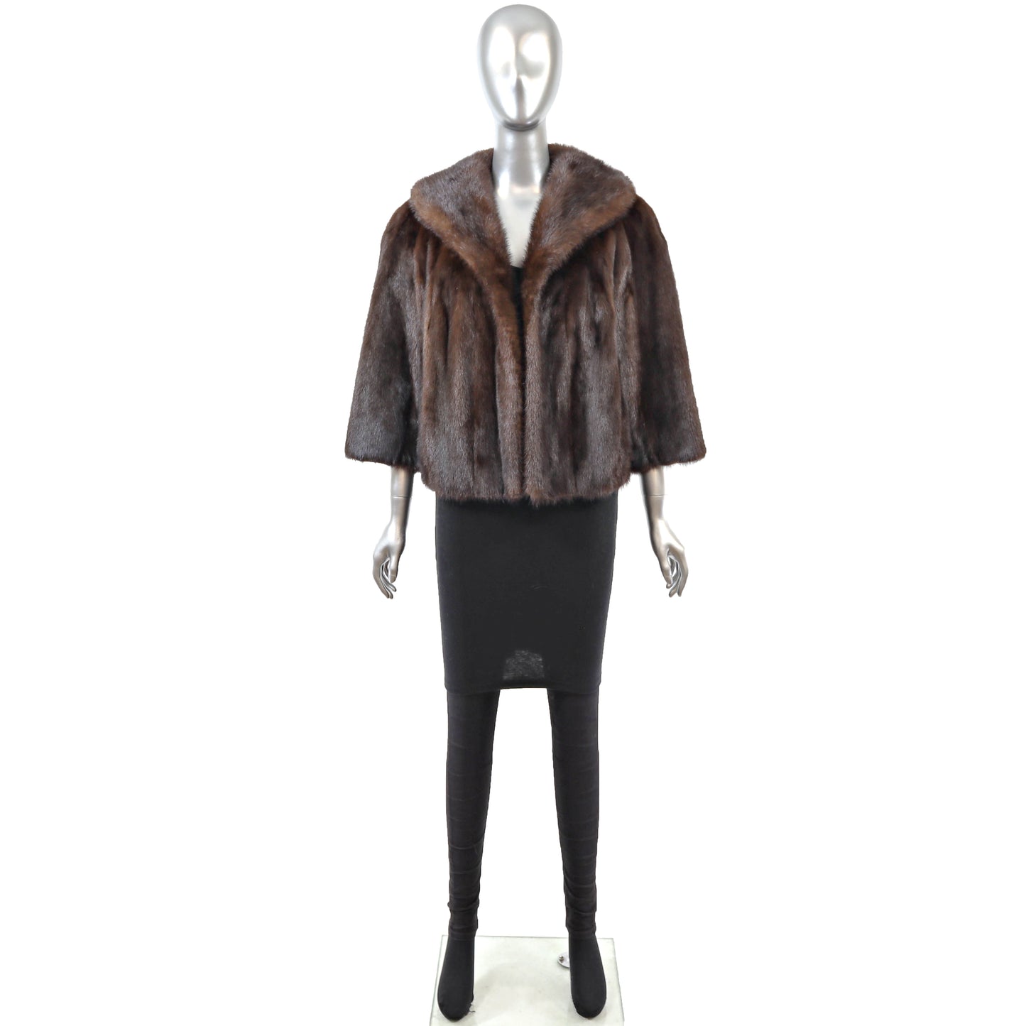 Brown Mink Jacket- Size M