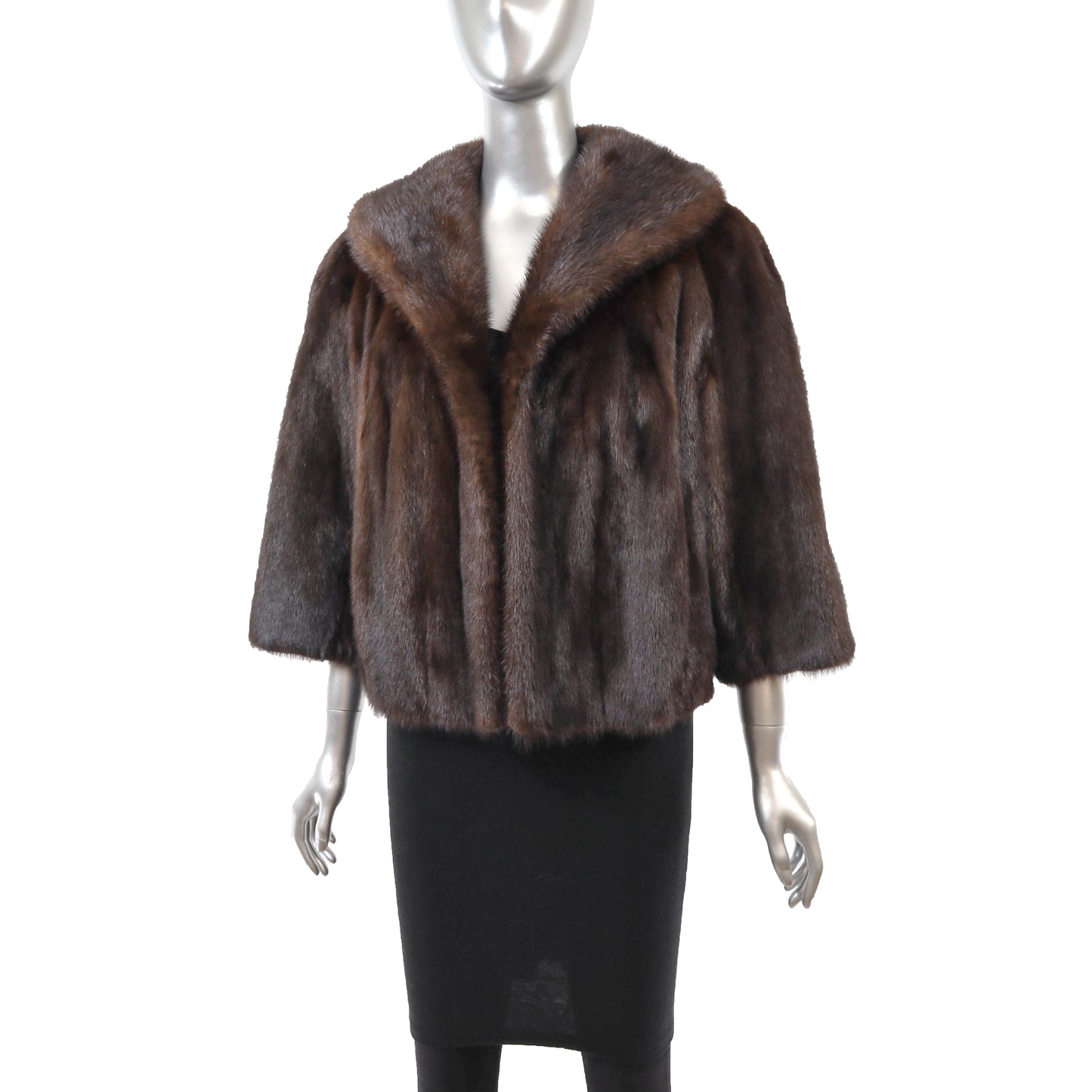 Brown Mink Jacket- Size M