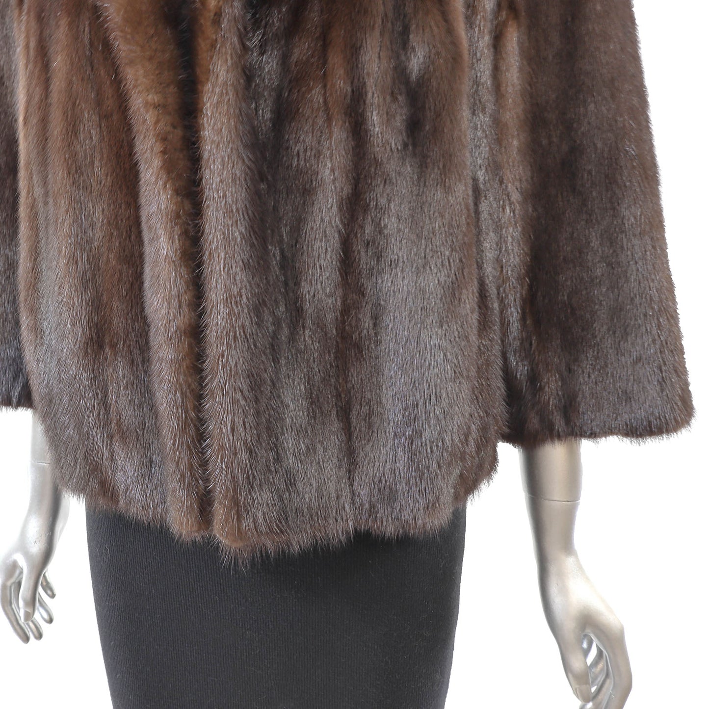 Brown Mink Jacket- Size M