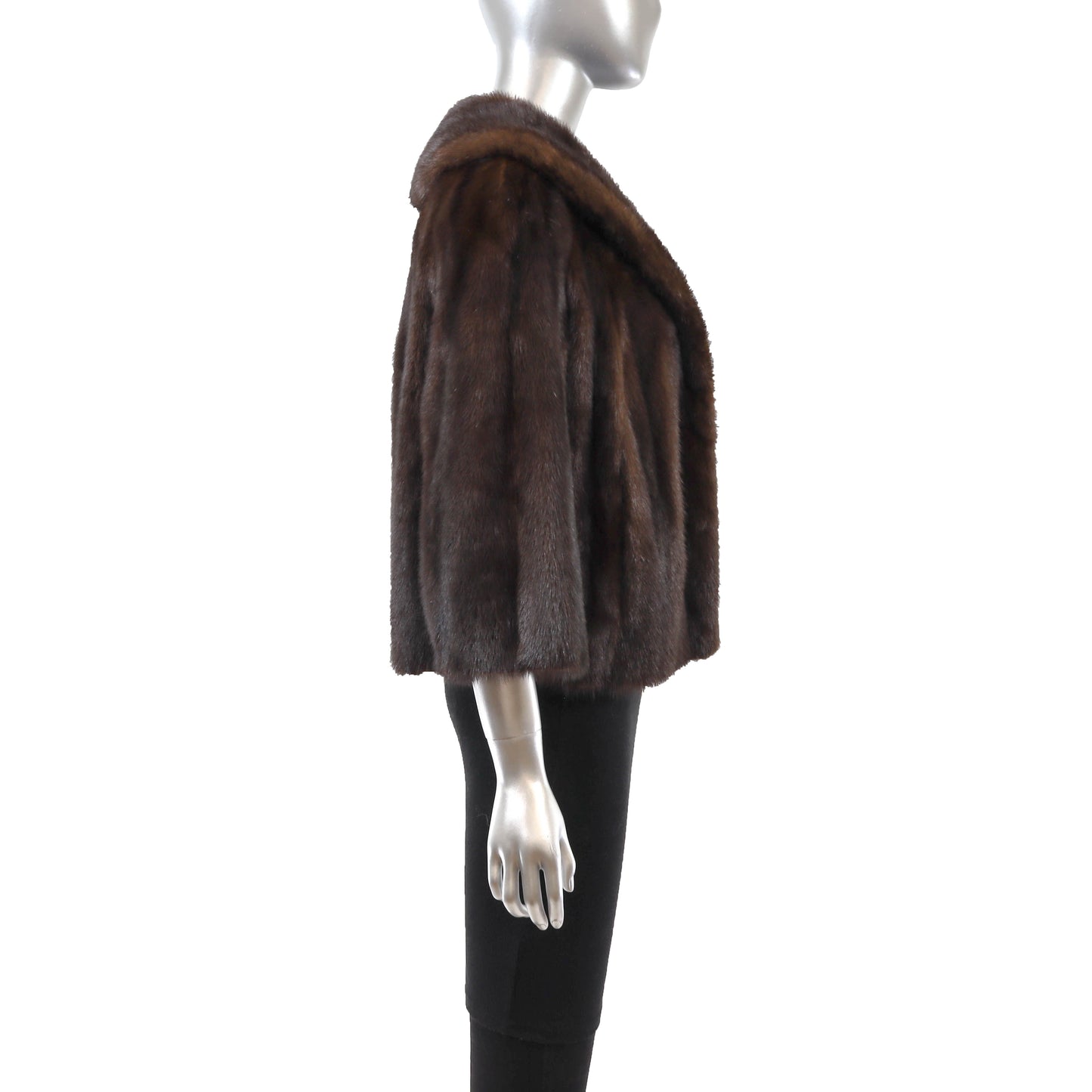 Brown Mink Jacket- Size M
