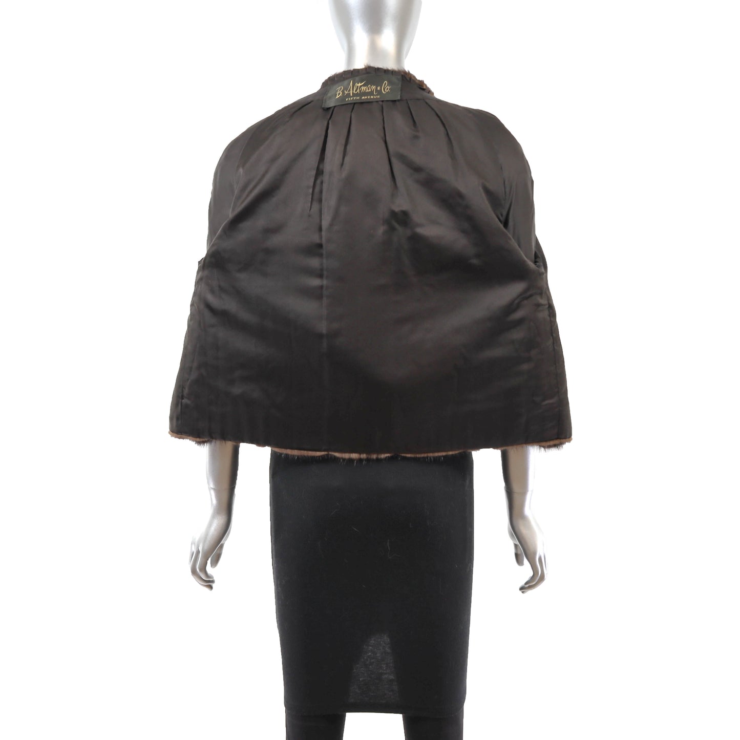 Brown Mink Jacket- Size M