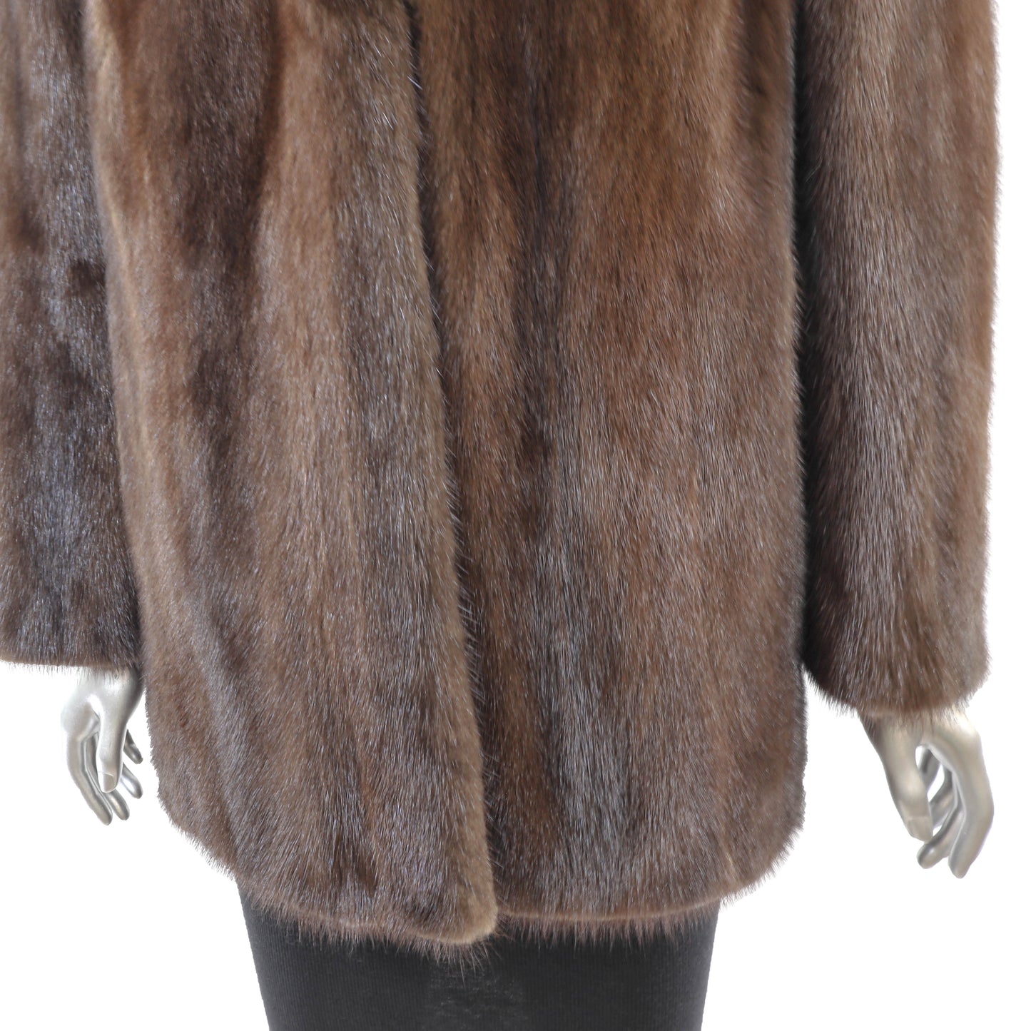 Brown Mink Jacket- Size M