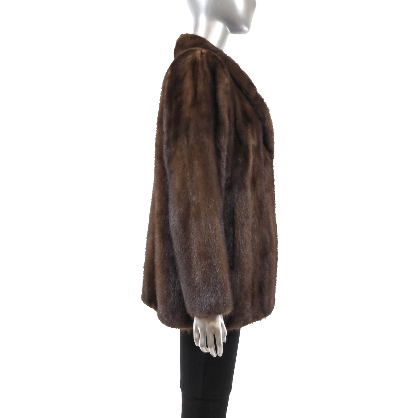 Brown Mink Jacket- Size M