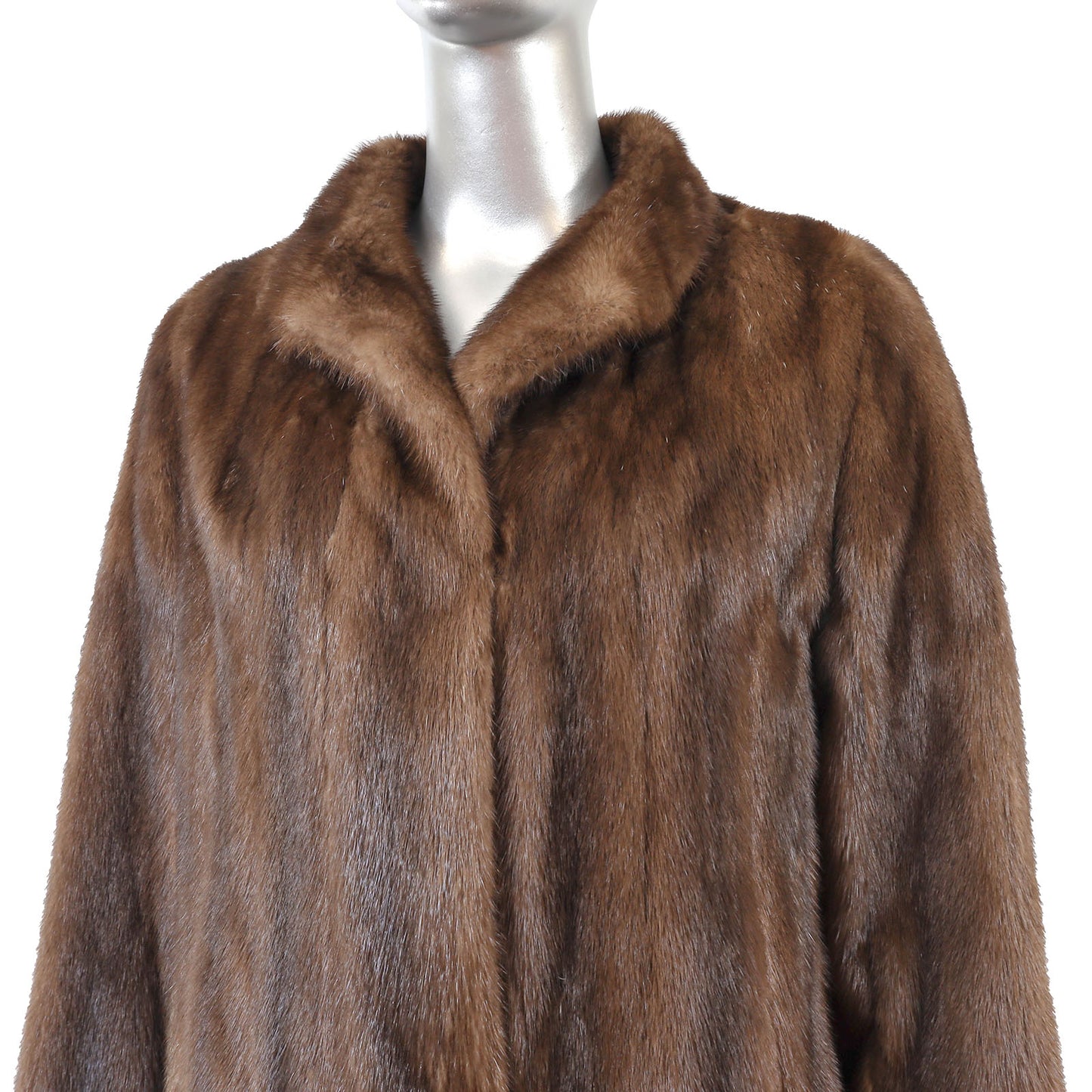Brown Mink Jacket- Size M