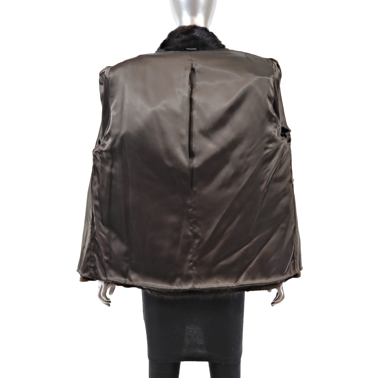 Brown Mink Jacket- Size M
