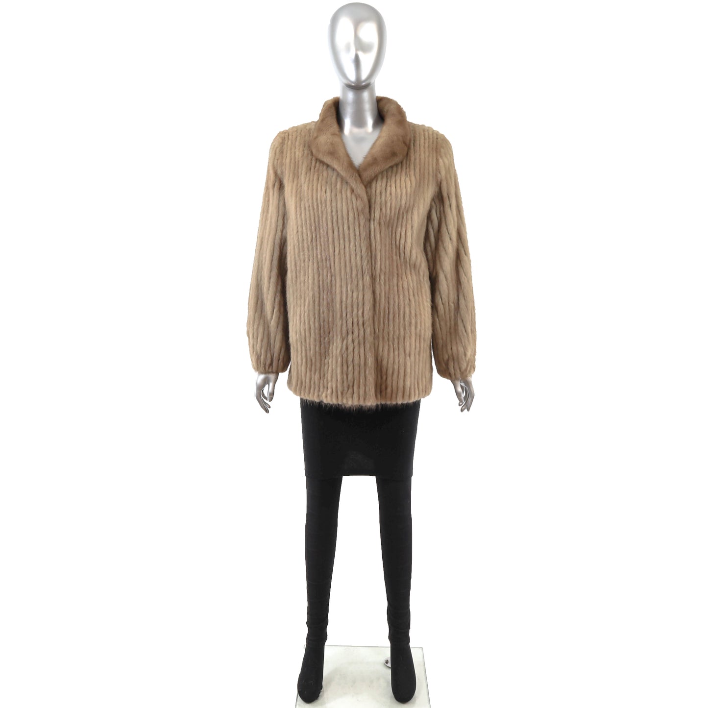 Pastel Corded Mink Jacket- Size M