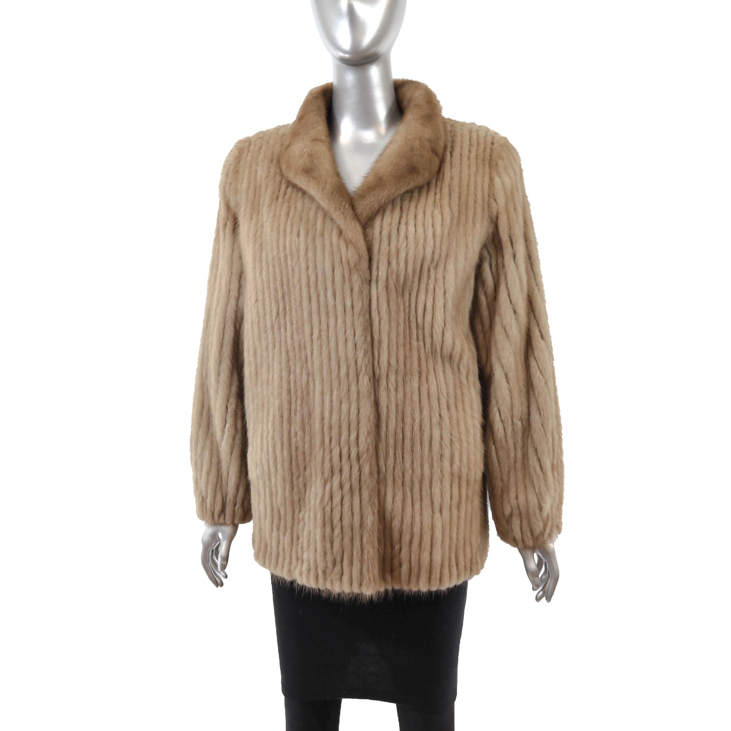 Pastel Corded Mink Jacket- Size M