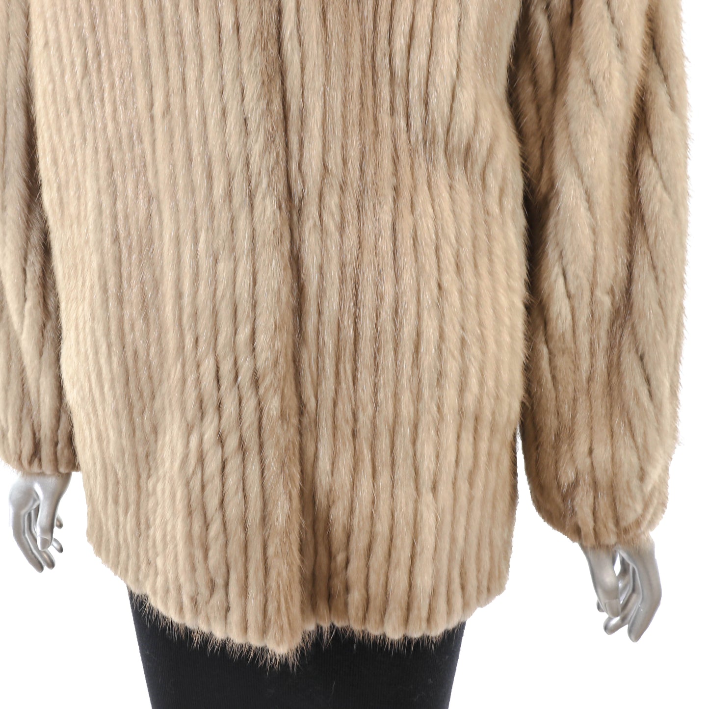 Pastel Corded Mink Jacket- Size M