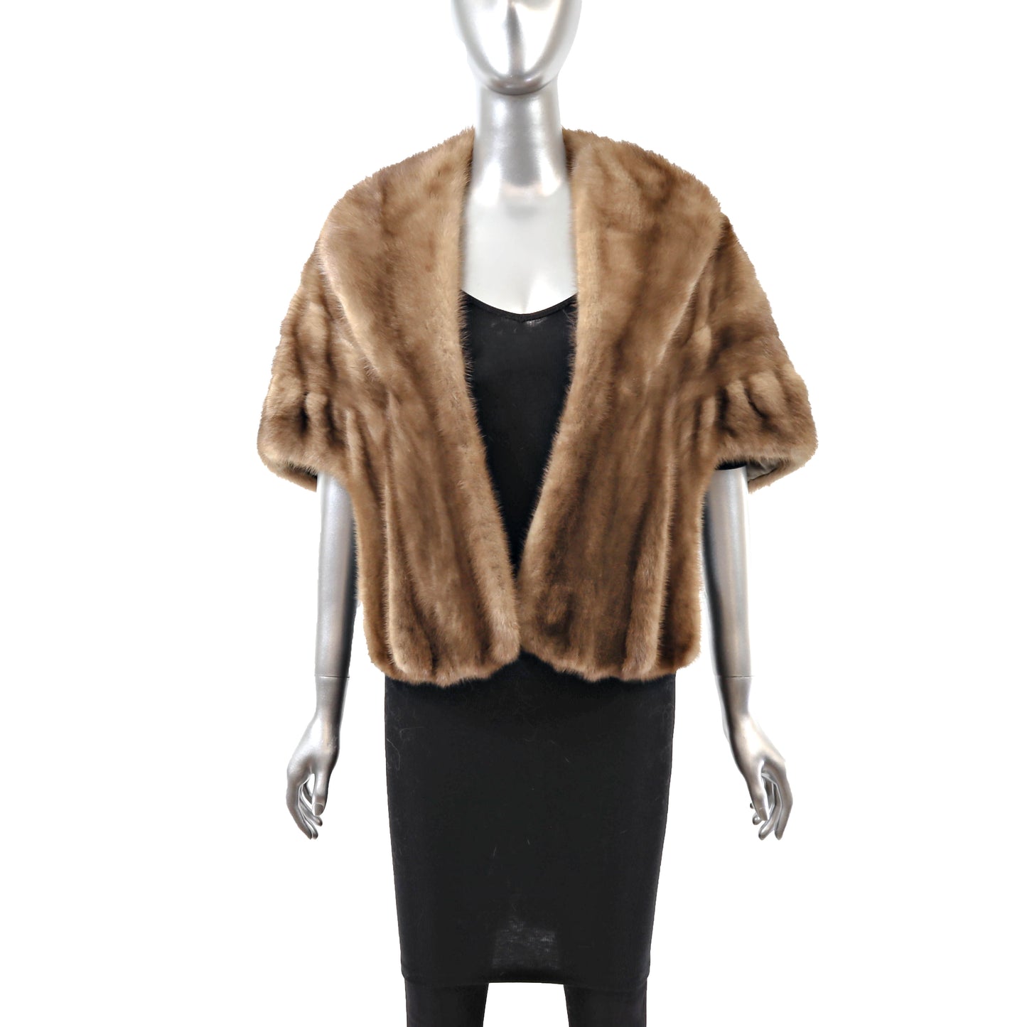 Light Brown Mink Stole- Size Free