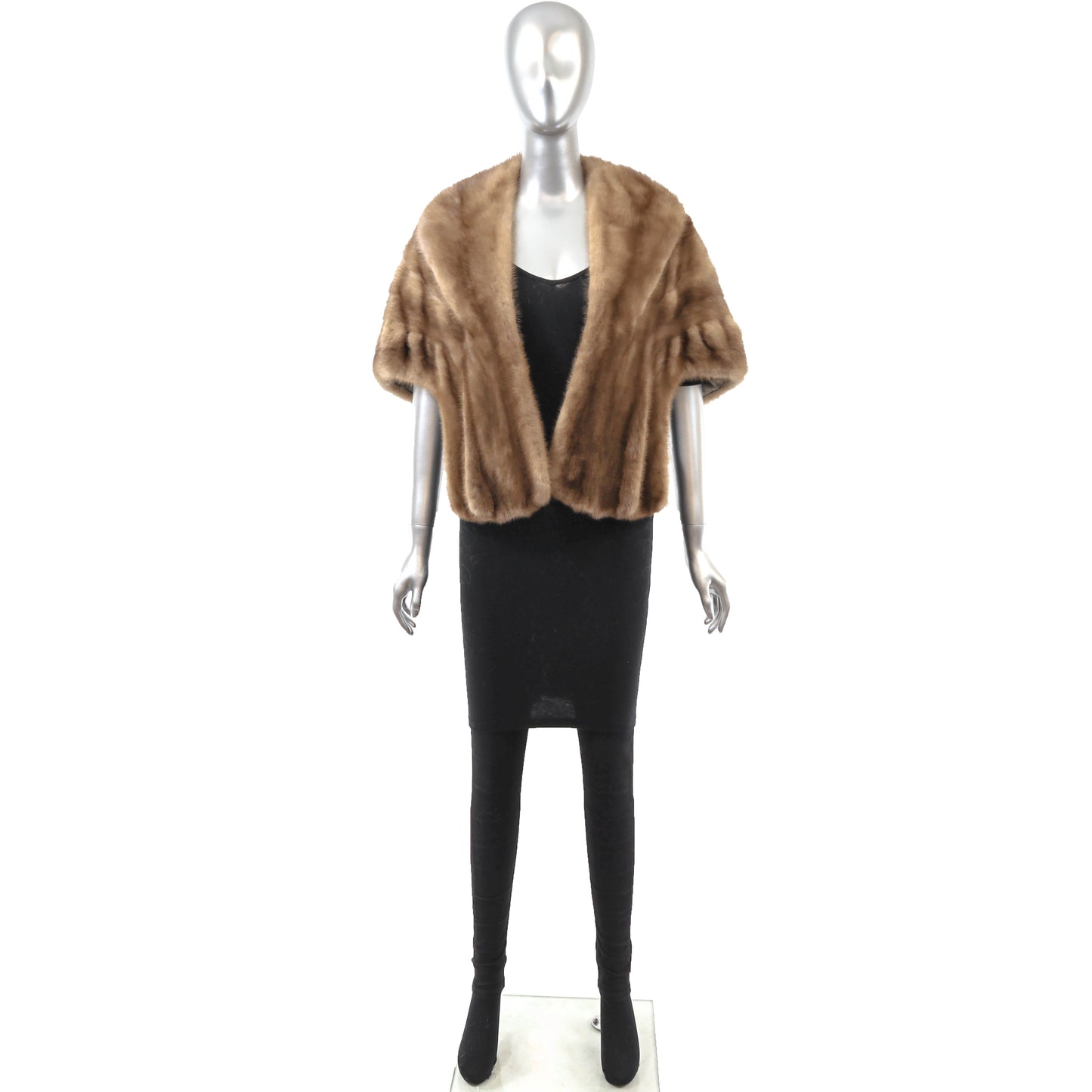 Light Brown Mink Stole- Size Free