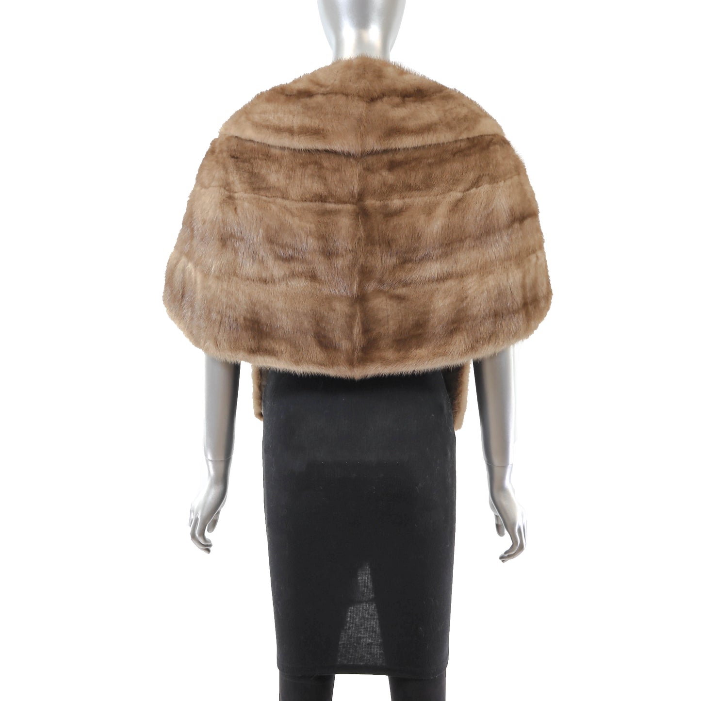 Light Brown Mink Stole- Size Free