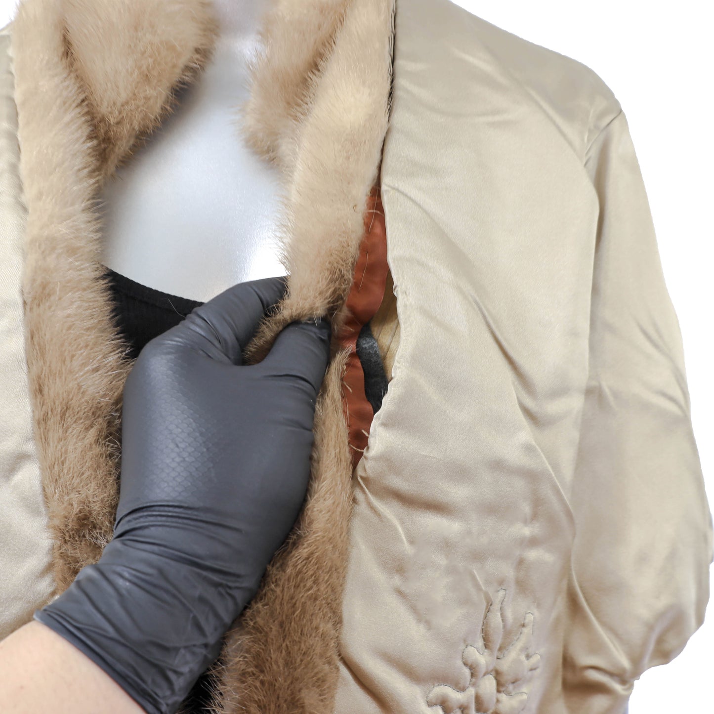 Light Brown Mink Stole- Size Free