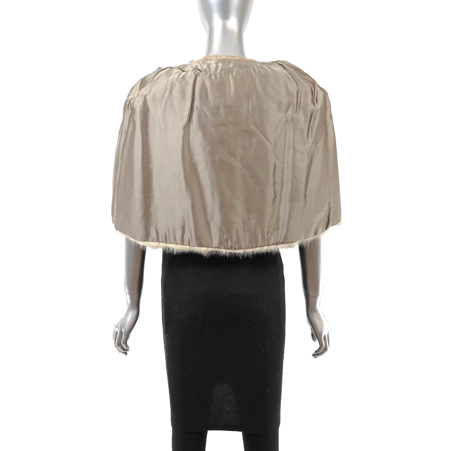 Light Brown Mink Cape- Size M