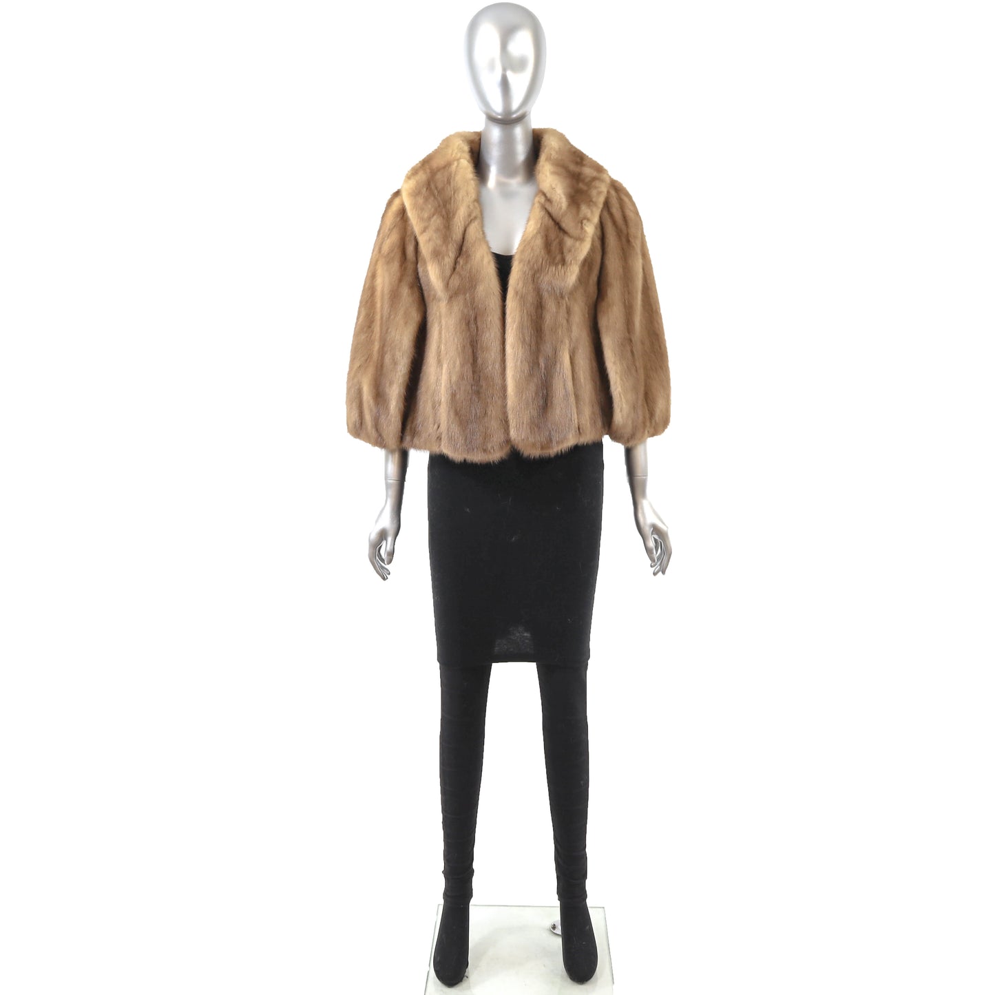 Light Brown Mink Stole- Size Free