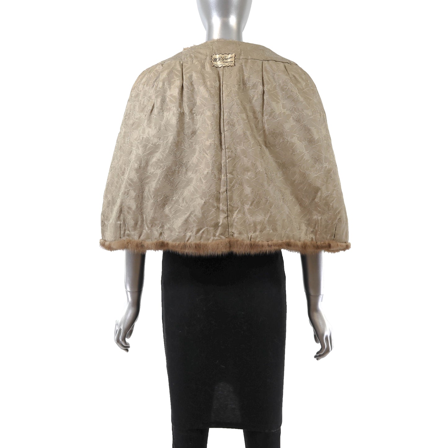 Light Brown Mink Stole- Size Free