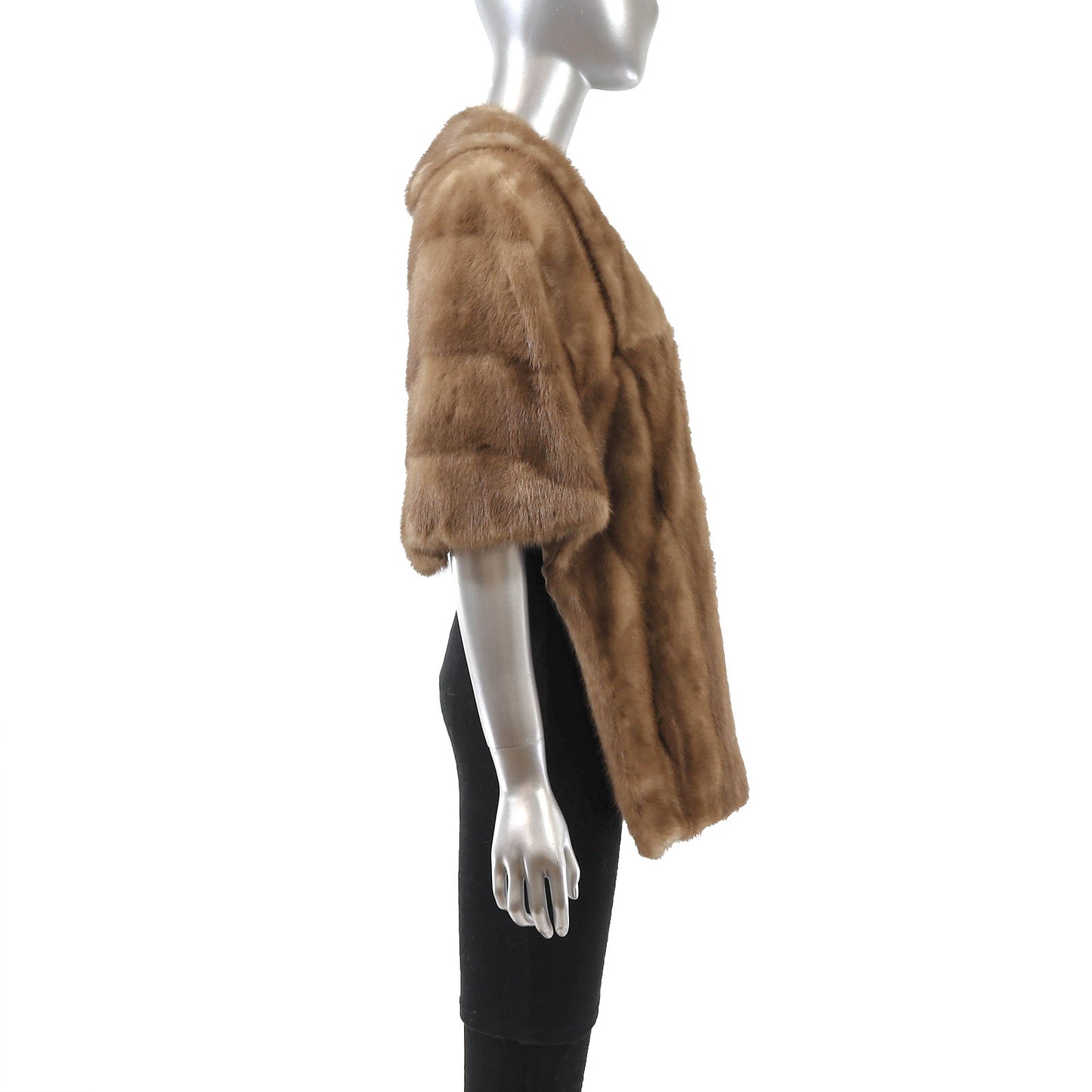 Light Brown Mink Stole- Size Free