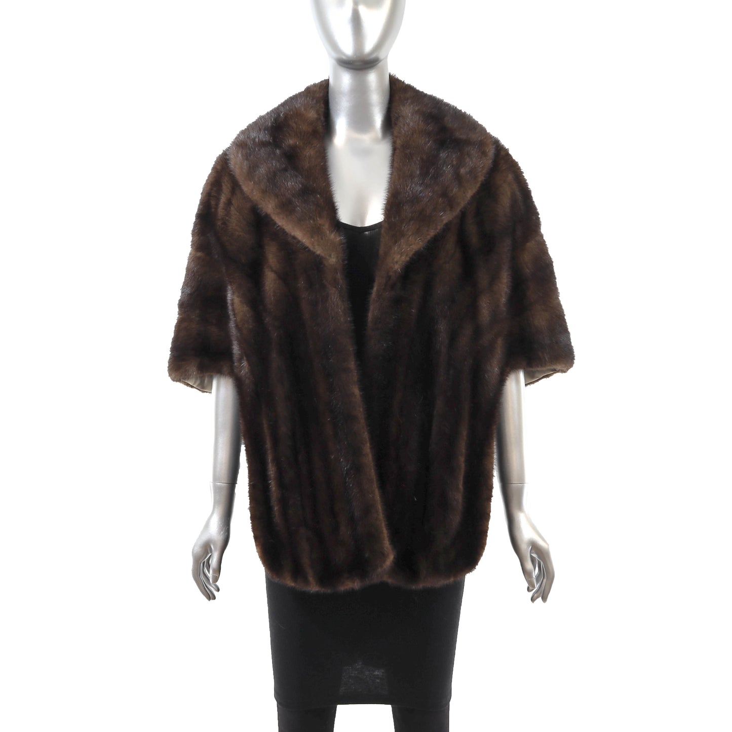 Brown Mink Stole- Size Free