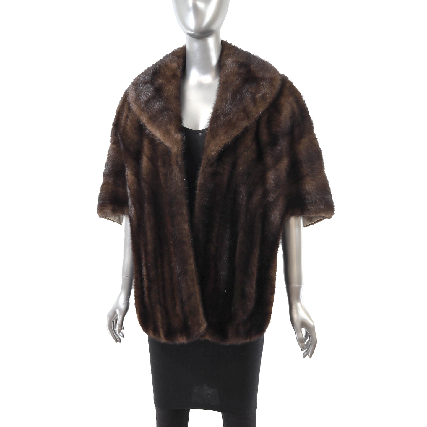 Brown Mink Stole- Size Free