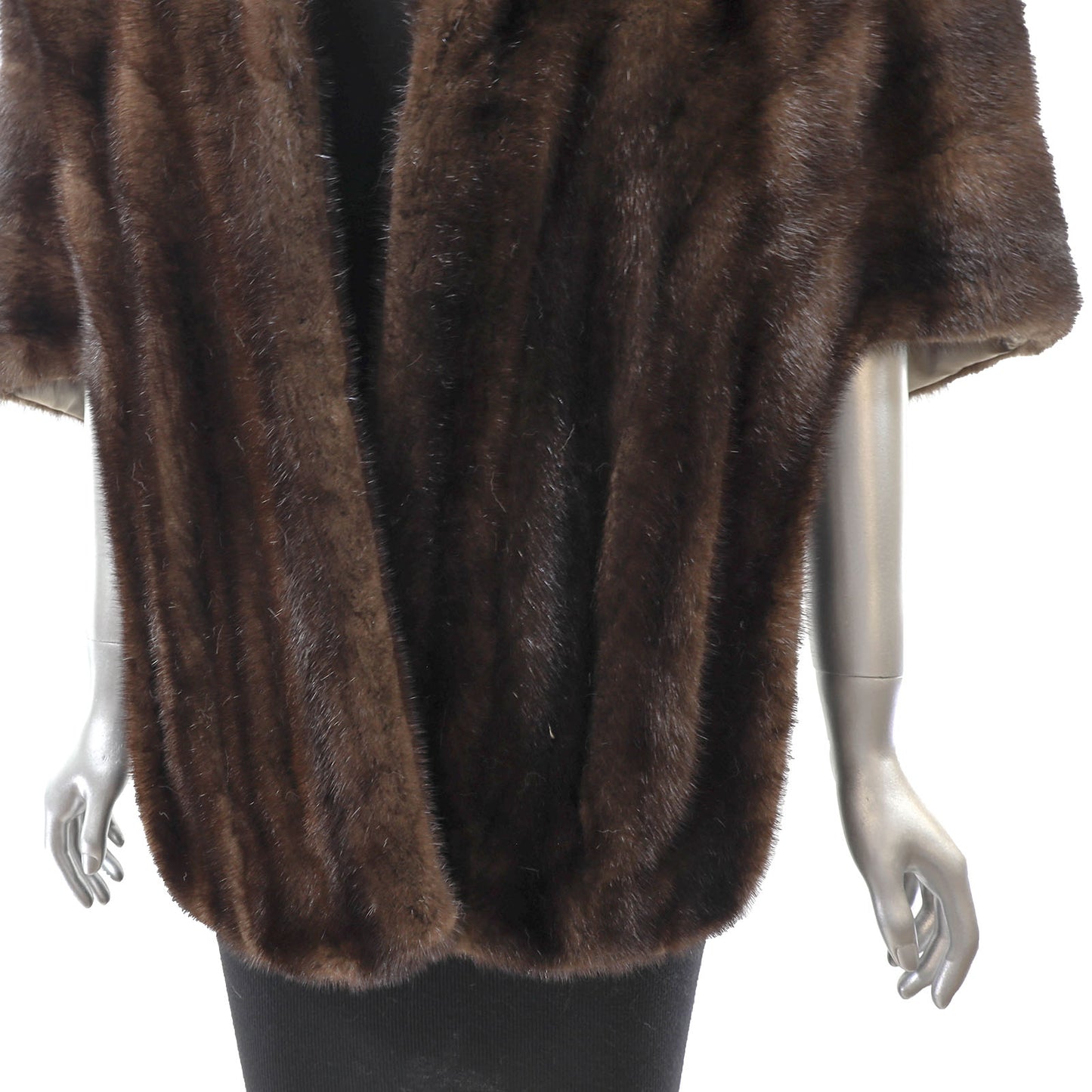Brown Mink Stole- Size Free