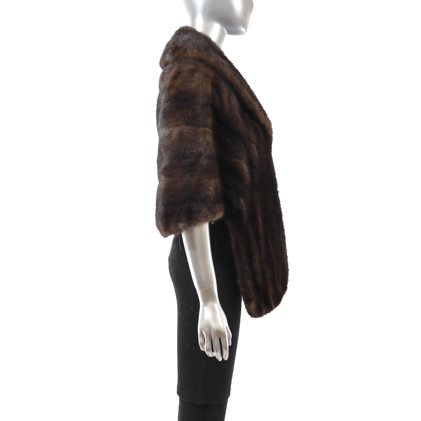Brown Mink Stole- Size Free