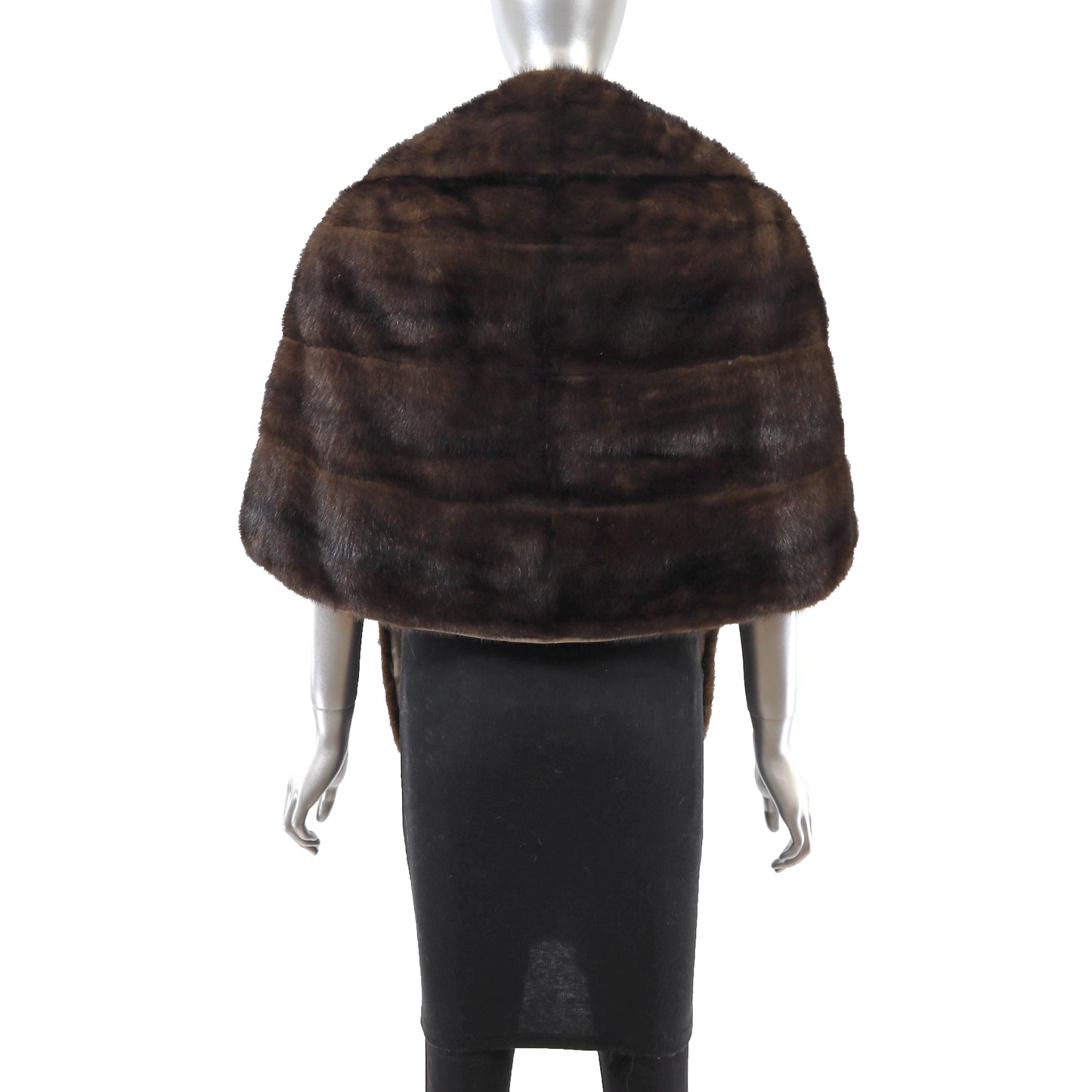 Brown Mink Stole- Size Free