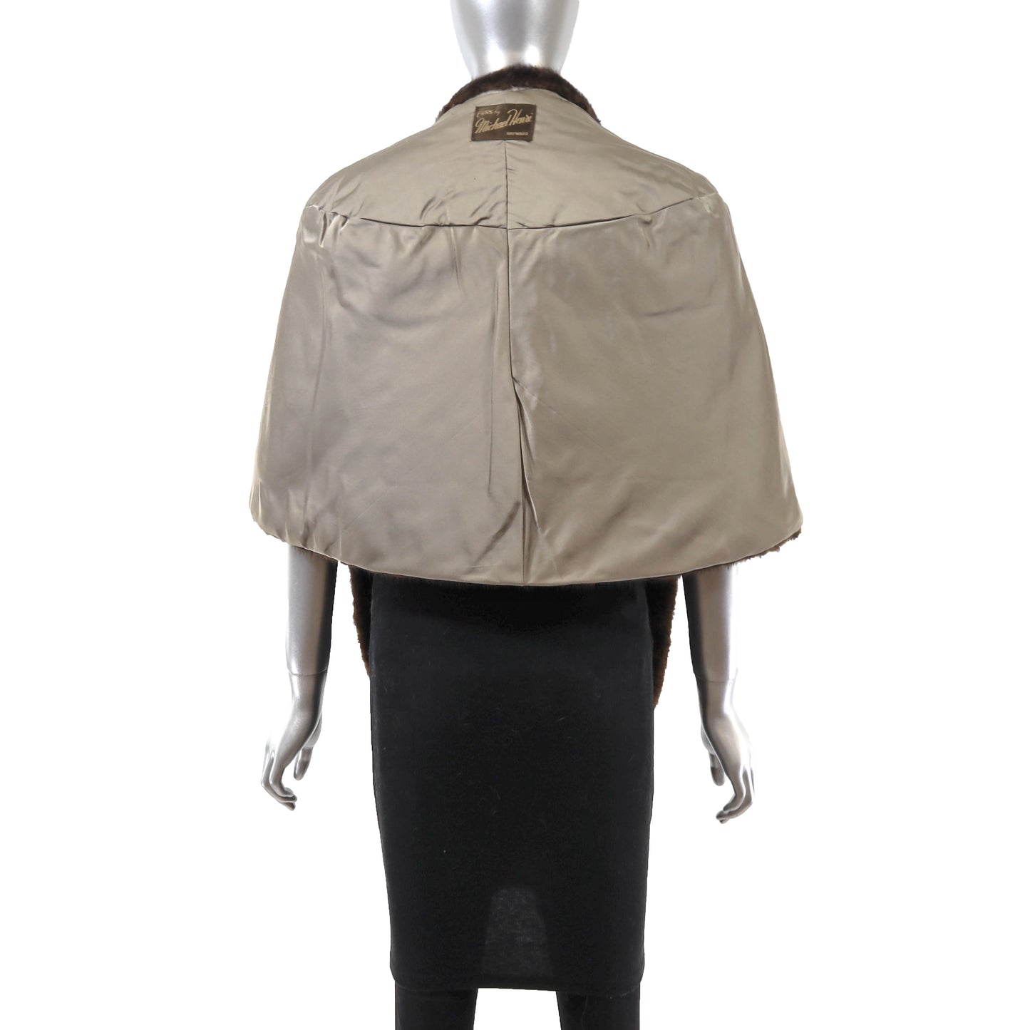 Brown Mink Stole- Size Free