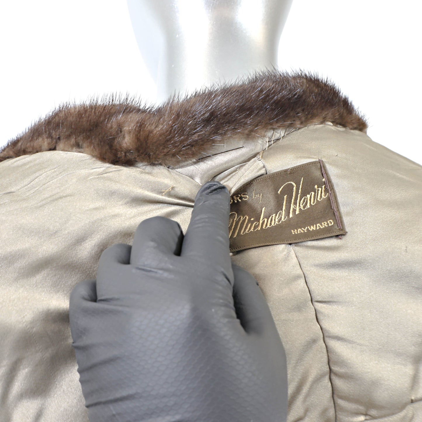 Brown Mink Stole- Size Free