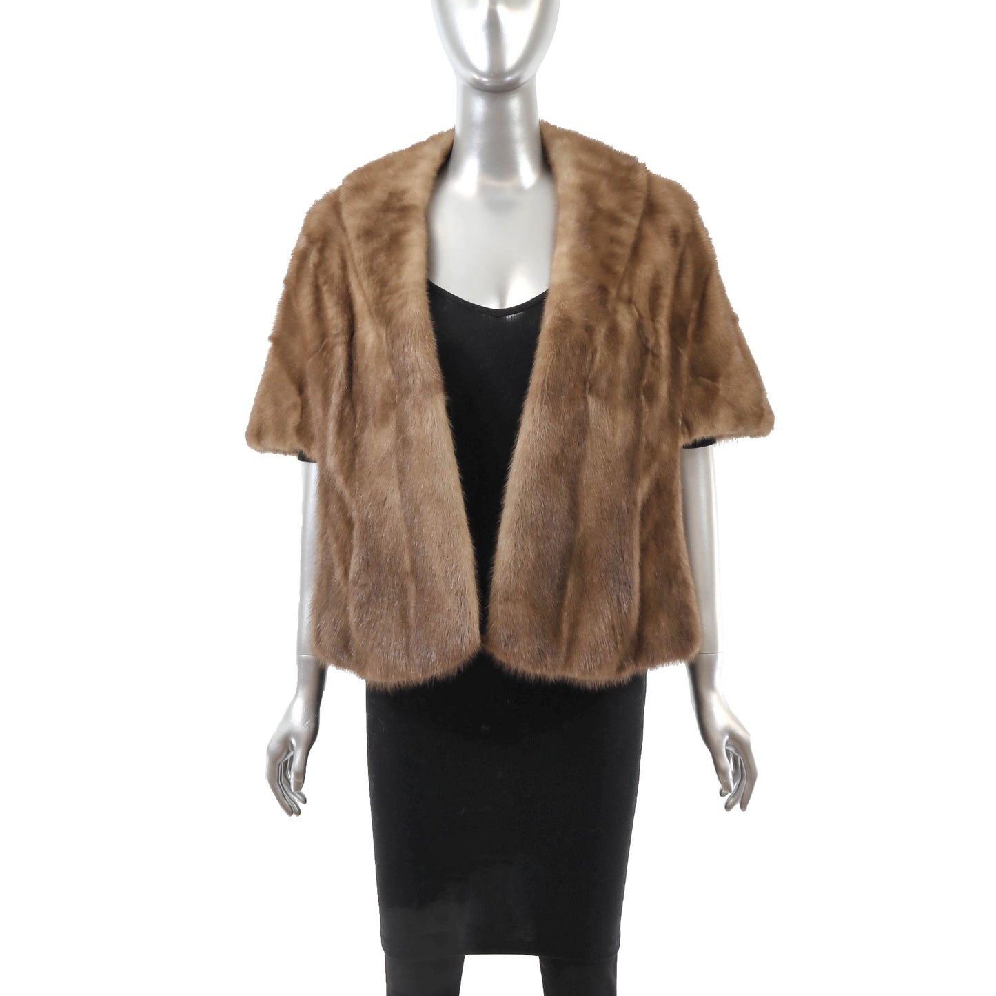 Light Brown Mink Stole- Size Free